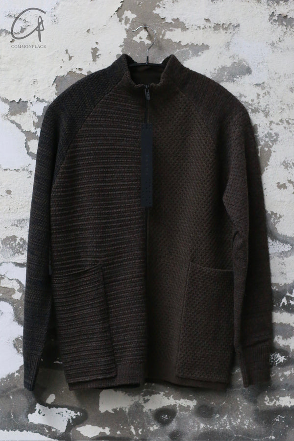 DEVOA 24 Autumn and Winter Zipper Wool Sweater Japan DVA-KTS-MCCR-STRATUM SEA KTS-MCCR